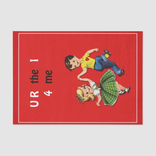 Papier Mousseline U R le 1 4 me Saint Valentin  (Recto)