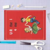 Papier Mousseline U R le 1 4 me Saint Valentin  (Artisanat)