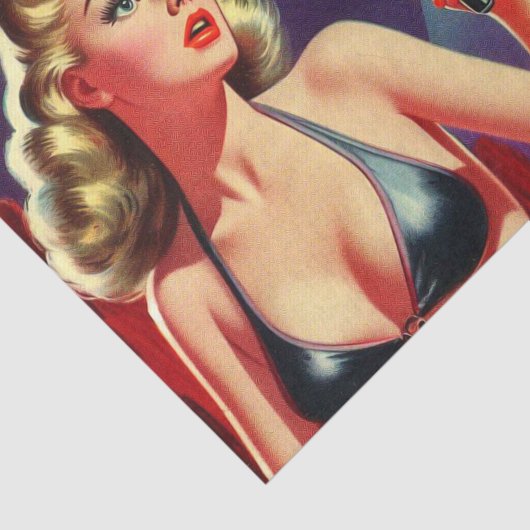 Papier Mousseline Ufo Pin up (Détail)