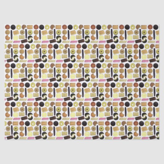 Papier Mousseline UK British Biscuits Shortbread Rich Tea Digestives (Recto)