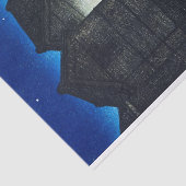 Papier Mousseline ukiyoe - hasui - C04 - Shinkawa Rive à la nuit - (Détail)