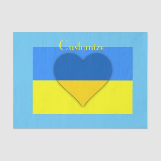 Papier Mousseline Ukraine Drapeau bleu jaune Thunder_Cove (Recto)