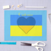 Papier Mousseline Ukraine Drapeau bleu jaune Thunder_Cove (Artisanat)