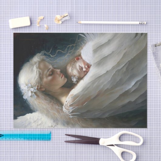 Papier Mousseline Un Ange La Garde (Artisanat)