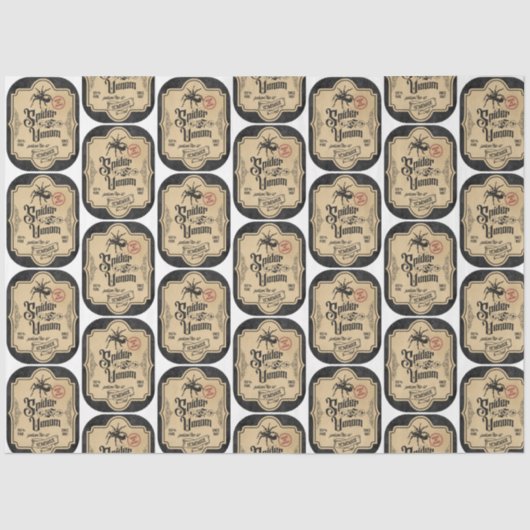 Papier Mousseline Un apothecaire et poteau Étiquette série Conceptio (Recto)