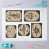 Papier Mousseline Un apothecaire et poteau Étiquette série Design 2 (Artisanat)