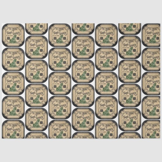 Papier Mousseline Un apothecaire et poteau Étiquette série Design 6 (Recto)