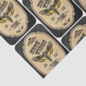 Papier Mousseline Un apothecaire et poteau Étiquette série Design 7 (Détail)