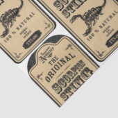 Papier Mousseline Un apothecaire et potion Étiquette série Design 11 (Détail)