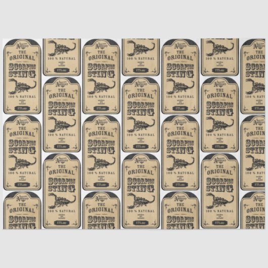 Papier Mousseline Un apothecaire et potion Étiquette série Design 11 (Recto)