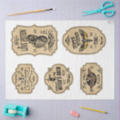 Papier Mousseline Un apothecaire et potion Étiquette série Design 20 (Artisanat)