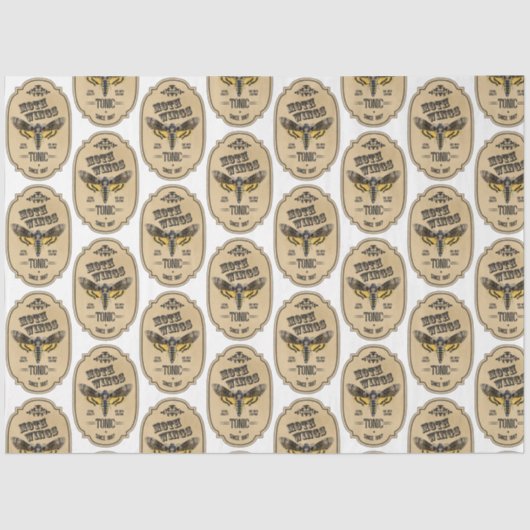 Papier Mousseline Un apothecaire et potion Étiquette série Design 22 (Recto)