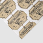 Papier Mousseline Un apothecaire et potion Étiquette série Design 27 (Détail)