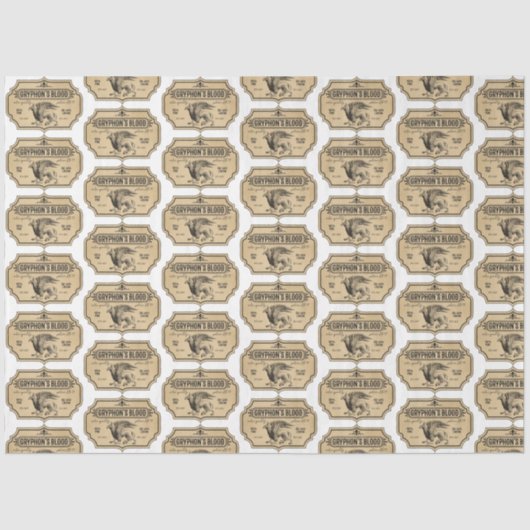 Papier Mousseline Un apothecaire et potion Étiquette série Design 27 (Recto)