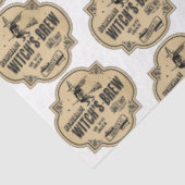 Papier Mousseline Un apothecaire et potion Étiquette série Design 28 (Détail)