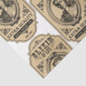 Papier Mousseline Un apothecaire et potion Étiquette série Design 32 (Détail)