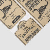 Papier Mousseline Un apothecaire et potion Étiquette série Design 34 (Détail)