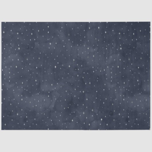 Papier Mousseline Un Argent Starry Night Series Design 10 (Recto)
