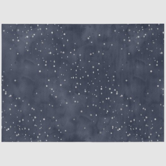 Papier Mousseline Un Argent Starry Night Series Design 3 (Recto)