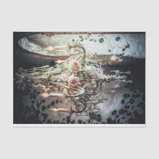 Papier Mousseline Un beau lustre français (Recto)