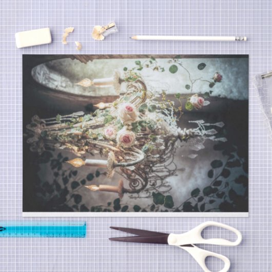 Papier Mousseline Un beau lustre français (Artisanat)