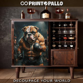 Papier Mousseline Un boxeur de bulldog anglais