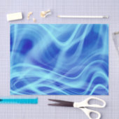 Papier Mousseline Un brouillard bleu mystique (Artisanat)