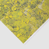 Papier Mousseline Un champ de fleurs jaunes de Vincent Van Gogh (Détail)