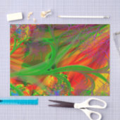 Papier Mousseline Un champ de fleurs sauvages (Artisanat)