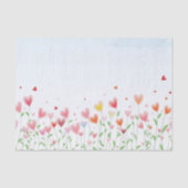 Papier Mousseline Un champ des coeurs (Recto)