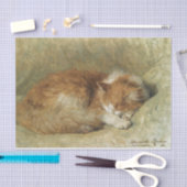 Papier Mousseline Un chat endormi par Henriette Ronner-Knip (Artisanat)