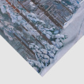Papier Mousseline Un chemin neigeux dans la forêt, Découpage (Détail)