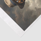 Papier Mousseline Un chien beagle détective à Paris en 1920 (Détail)