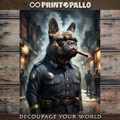 Papier Mousseline Un chien carlin comme flic à Los Angeles en 1920