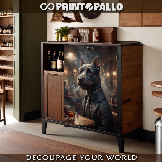 Papier Mousseline Un chien de Scott Terrier enquête dans un pub en 1