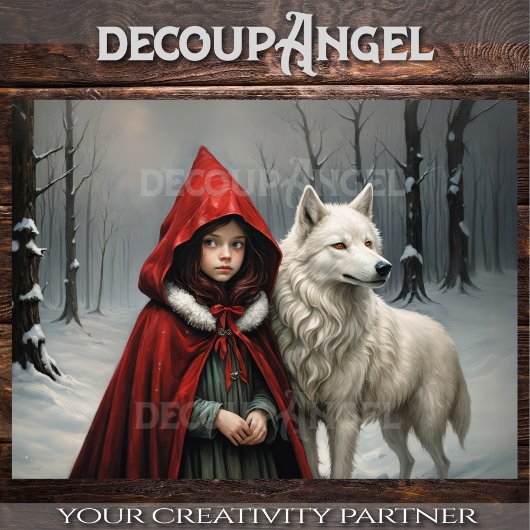 Papier Mousseline Un conte de givre et de fourrure - Découpage -