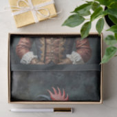 Papier Mousseline Un coq victorien noble avec une robe élégante (Cadeau)