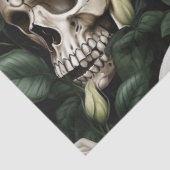 Papier Mousseline Un crâne et une série Rose 7 (Détail)