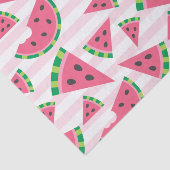 Papier Mousseline Un dans un Melon Watermelon Slices & Pink Stripes (Détail)