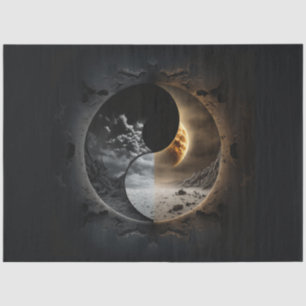 Papier Mousseline Un design abstrait de la série Ying Yang 2