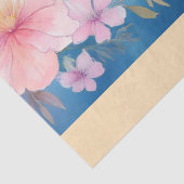Papier Mousseline Un design de fleur floue #7 (Détail)