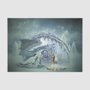 Papier Mousseline Un dragon de glace génial