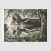 Papier Mousseline Un éléphant sacré dans des vêtements dorés dans la (Recto)