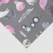 Papier Mousseline Un fantôme mignon et des chauves-souris (Détail)