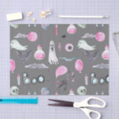 Papier Mousseline Un fantôme mignon et des chauves-souris (Artisanat)