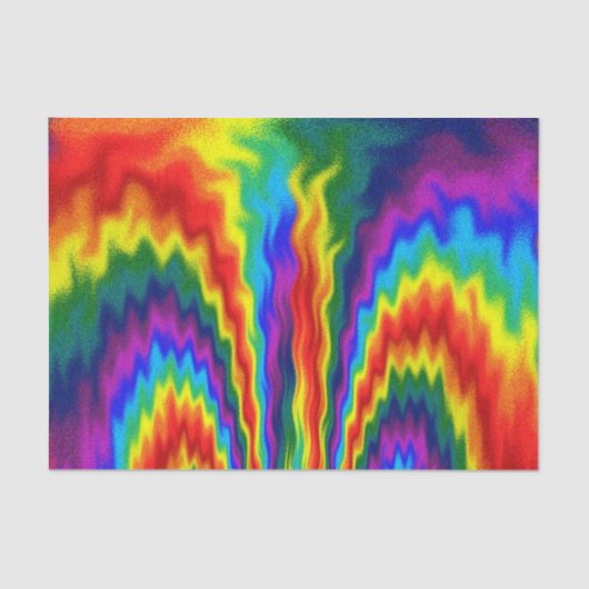 Papier Mousseline Un feu dans un arc-en-ciel (Recto)