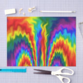 Papier Mousseline Un feu dans un arc-en-ciel (Artisanat)