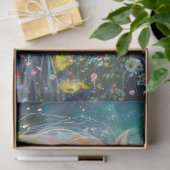 Papier Mousseline Un fleuve de couleurs (Cadeau)