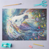 Papier Mousseline Un fleuve de couleurs (Artisanat)