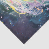 Papier Mousseline Un fleuve de couleurs (Détail)